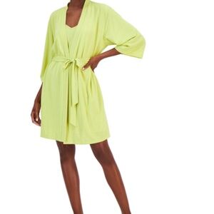 I.n.c. International Concepts Women's 2-Pc. Sparkle Robe & Chemise Set, Created